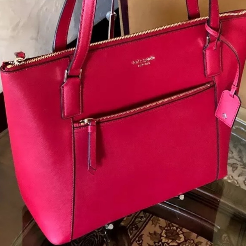Kate spade Cameron pocket tote rosso red - Picture 2 of 7